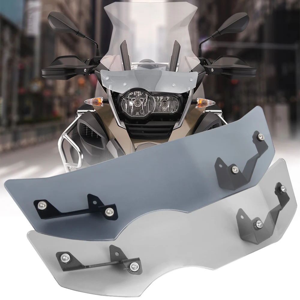 

Motorcycle Accessories Windscreen Windshield Flyscreen Extension Air Flow Deflector For BMW R1200GS R1250GS Adventure ADV