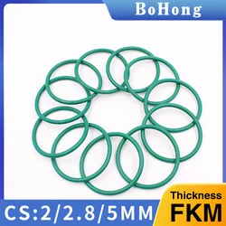 O-ring thickness 2/2.8/5mm CS fluororubber FKM sealing temperature resistant gasket rubber ring complete in specifications