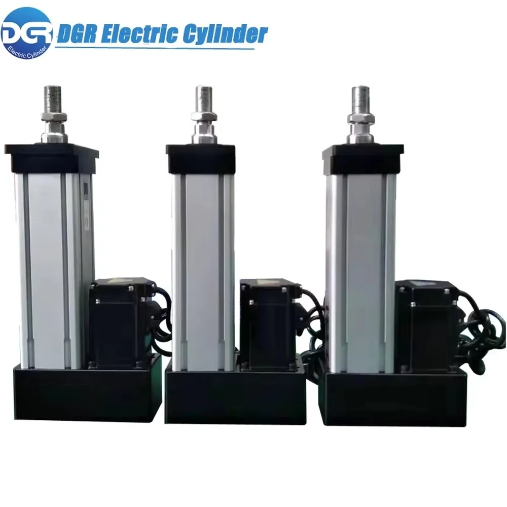 DC 12V/24V Linear Actuator Electric Cylinder with Ball Screw Encoder Servo Motor, High Speed Heavy Duty Stroke 50-500mm