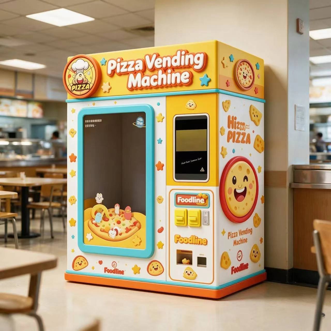 FL Outdoor Distributeur Pizza Automatique Self Service Customizable  Pizza Vending Machine