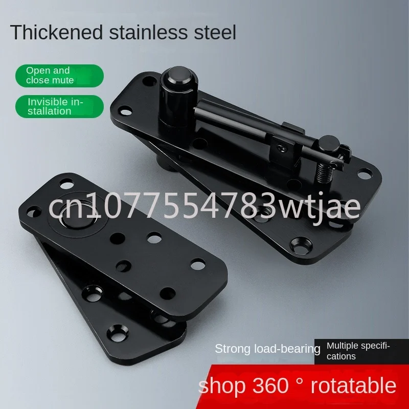 Heavy duty stainless steel wooden door with concealed upper and lower hinges and invisible hinges that rotate 360 degrees