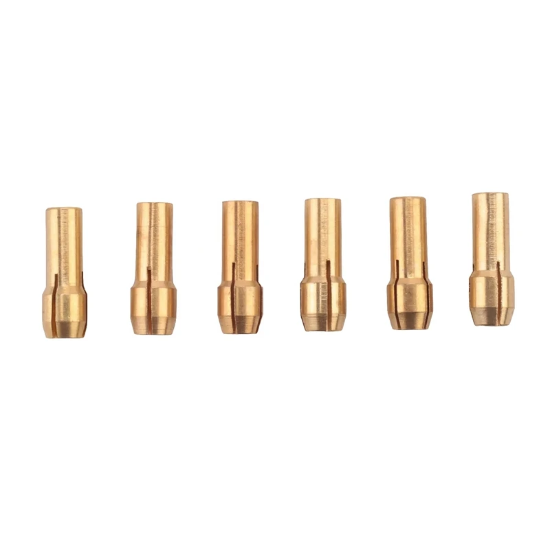 14Pcs For Dremel Brass Collet 1.0/1.6/2.0/2.4/3.0/3.2 +For Dremel Check M8X0.75