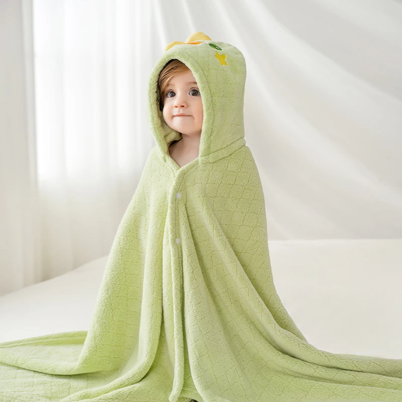 

OUYUN Cartoon Animal Baby Bath Towels Soft Newborn Hooded Towel Blanket Toddler Bathrobe Warm Sleeping Swaddle Wrap for Boy Girl