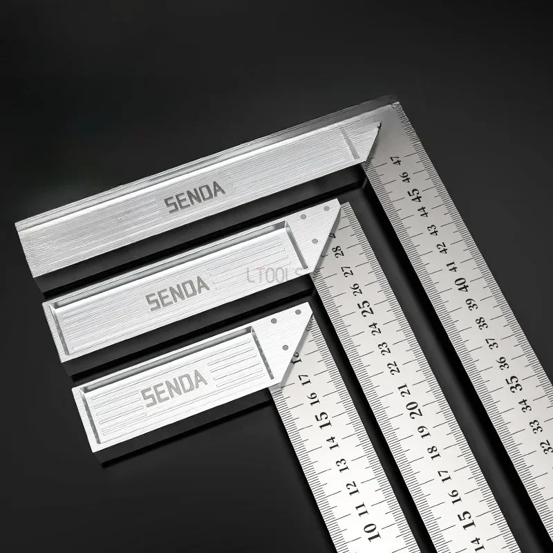 90 ° Drawing Measurement Square Ruler Apply Woodworking Cutting Ruler Measuring Tool for Woodworking Decoration Measurement Tool