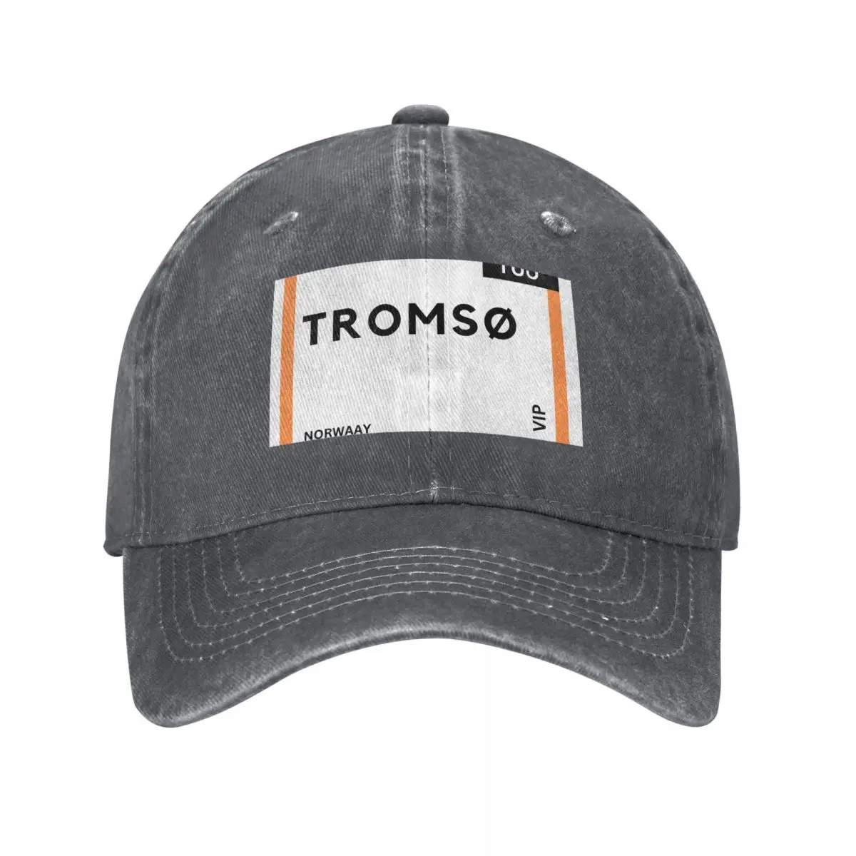 Tromso, Norway Airplane Boarding Pass Baseball Cap Rugby Luxury Hat Big Size Hat custom Hat Girl'S Hats Men's