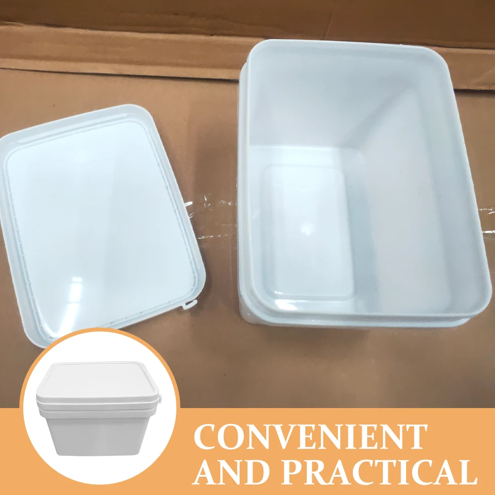 

10L Rectangular Hand-held Wide-mouth Buckets Paint Storage Containers with Lids Durable PP Material Empty Bucket for Pigment
