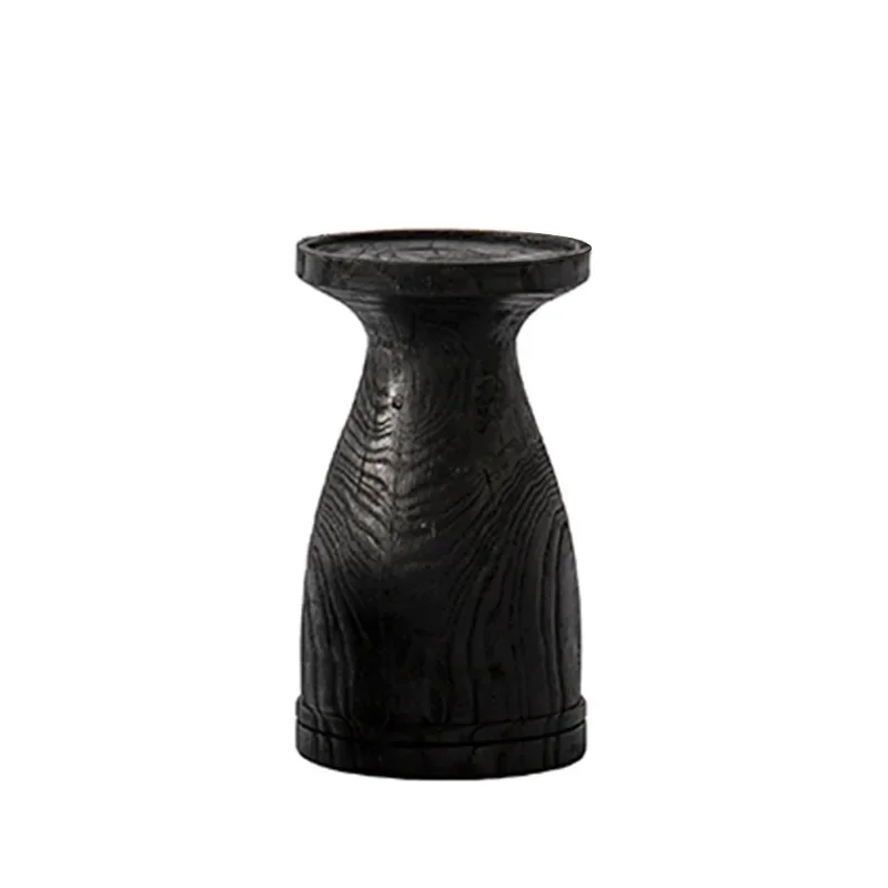 Wabi-sabi new Chinese candle candle holder, retro decoration, homestay model room, entrance restaurant, living room