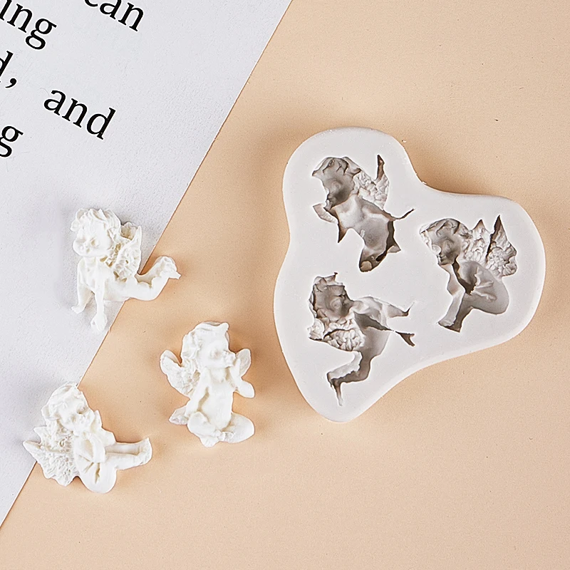 1PC DIY Handmade Dress House Pendant Silicone Molds Aromatherapy Gypsum Concrete Molds Embossed Casting Mould Handicraft Supply