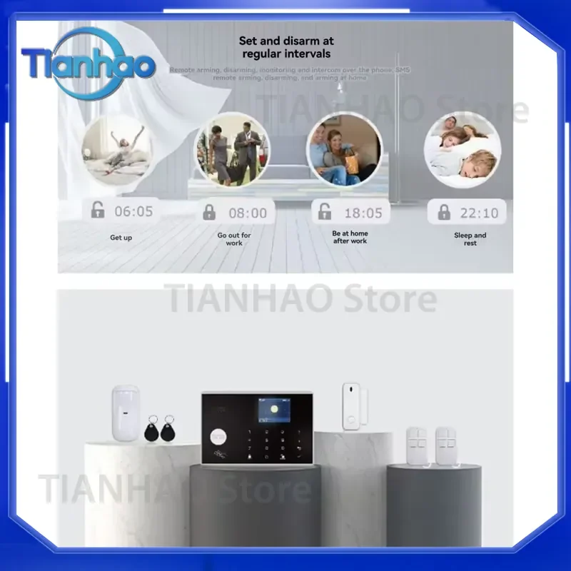 Hot Items Tuya Smart Home Burglar Alarm Security System Wireless WIFI GSM 4G Anti-Theft Protection for Tuya