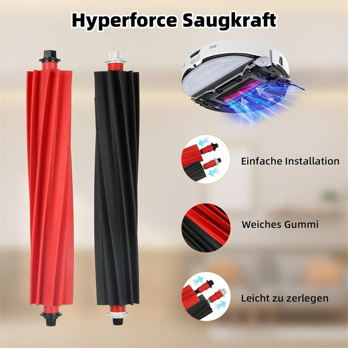 مجموعة الملحقات لـ S8 MaxV Ultra جهاز آلي لتنظيف الأتربة الأسطوانة الجانبية فرشاة تصفية ممسحة القماش كيس لجميع الغبار