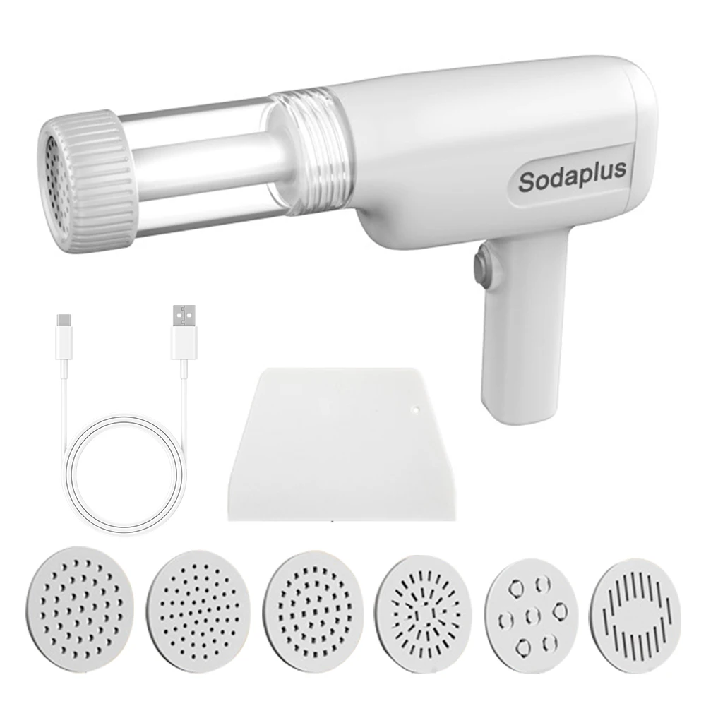 

Электрическая машина для изготовления лапши 6 в 1, автоматическая машина для изготовления макаронных изделий, ручная беспроводная портативная машина для приготовления лапши-спагетти с резаком для теста