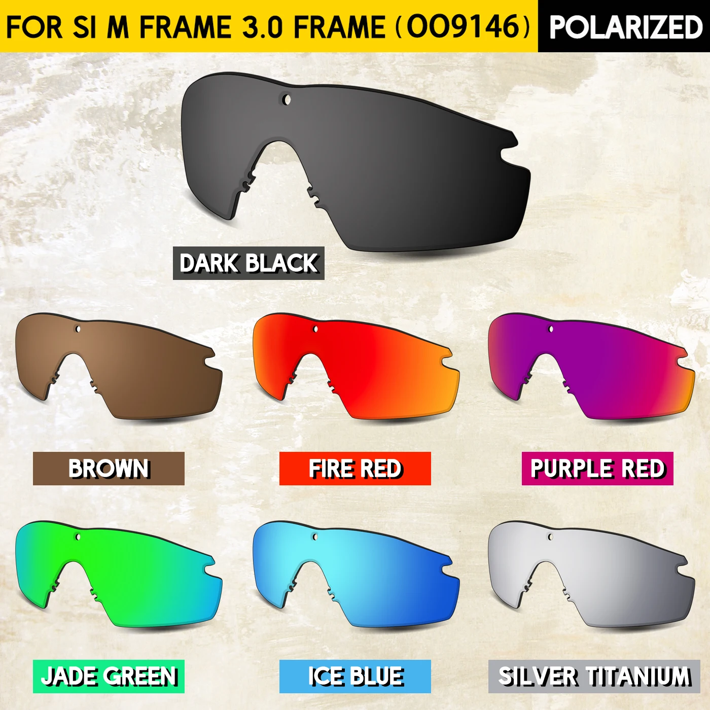 

Suitable for Oakley Si M Frame 3.0 OO9146 Sunglasses Replacement Lenses Compatible With Oakley Frame