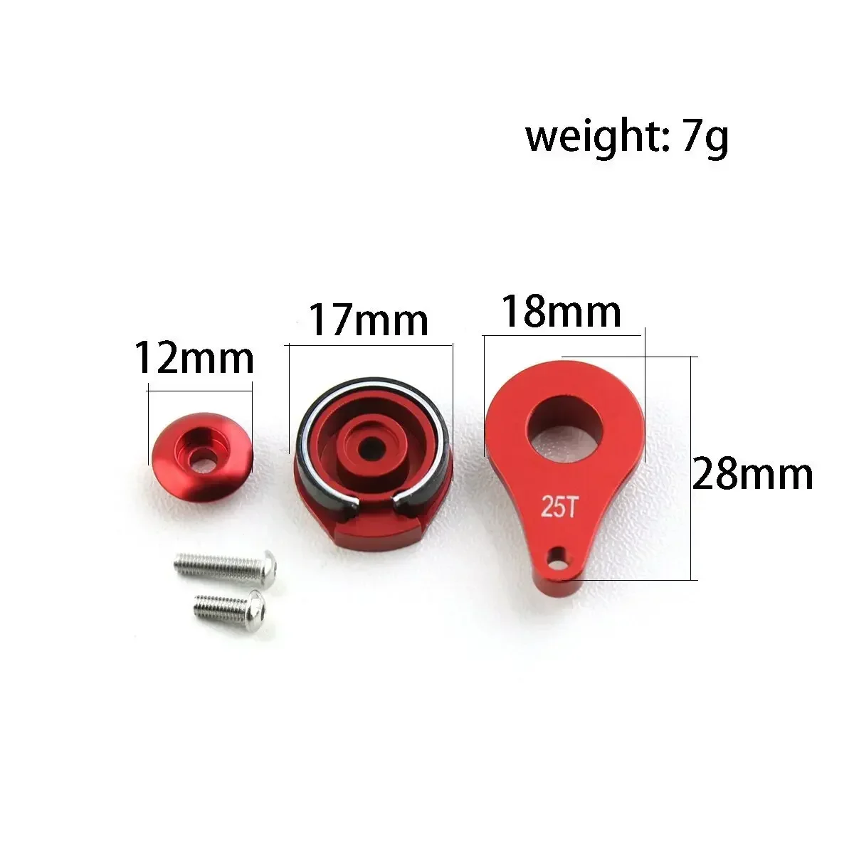 15mm pojedynczy otwór 25T regulowane ramię serwa ze stopu metalu dla FUTABA/SANWA/TACTIC/ACOMS/TAMIYA 1/10 RC Car