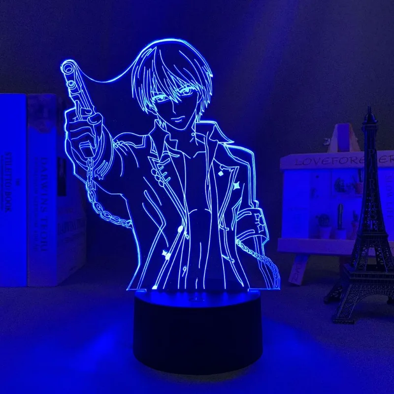 Neues Vampire Knight Zero Kiryu Nachtlicht mit hohem Farbwert, sekundärem Cartoon-Druck, für Studenten, Nachttisch, Schlafzimmer, Schreibtischdekoration. – Detail 5
