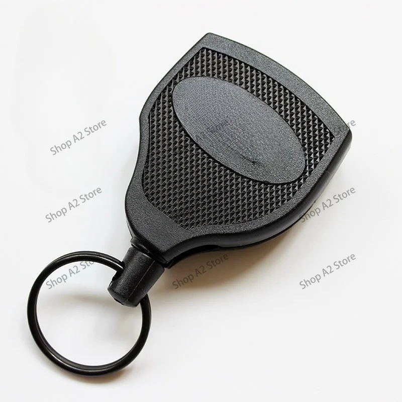 Anti-Lost S48K Retractable Key Reel, 120cm Stretch Keychain with Wearable Back Clip