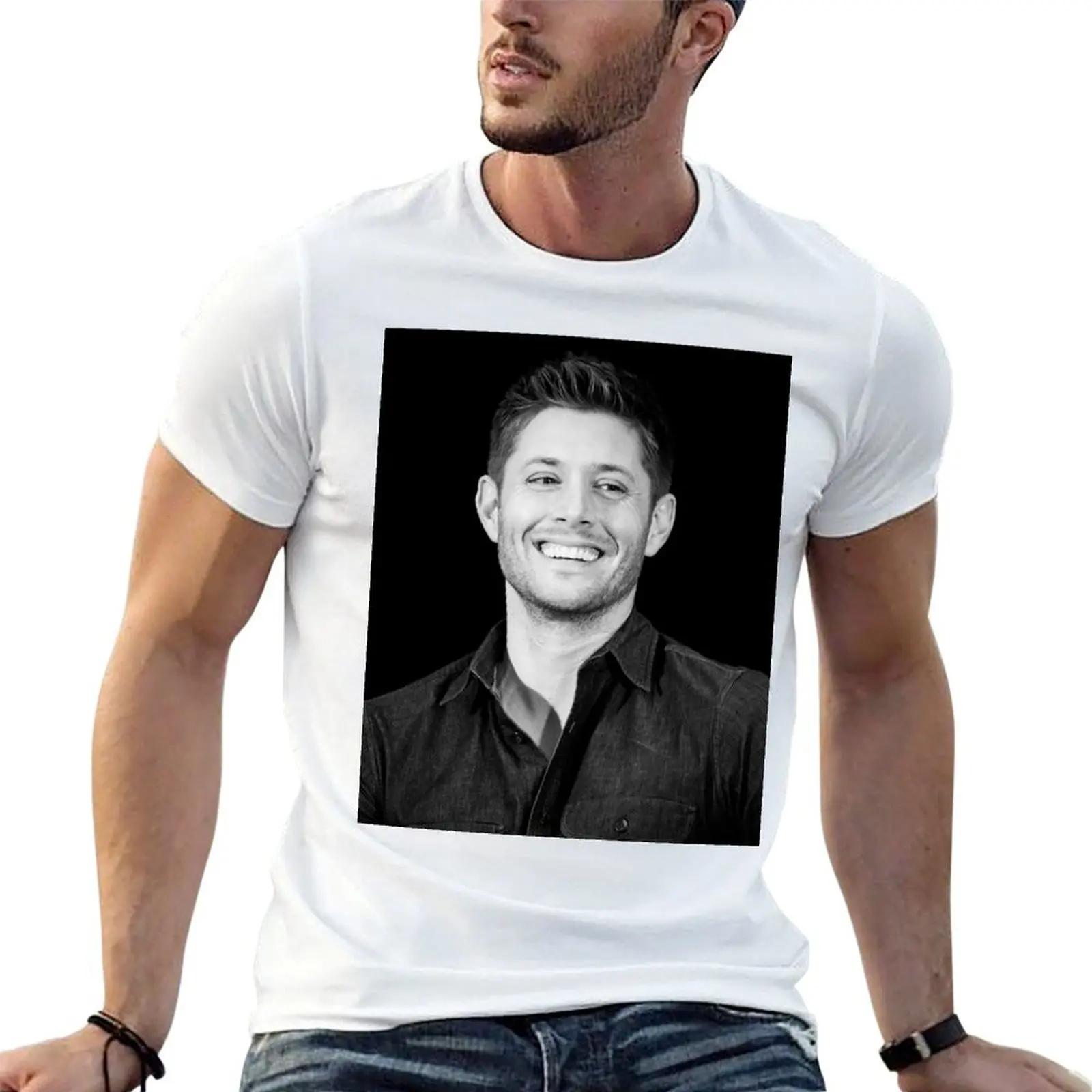 Jensen Ackles T-Shirt anime t shirts for man t shirt personalised t shirts for man slim fit T-shirt