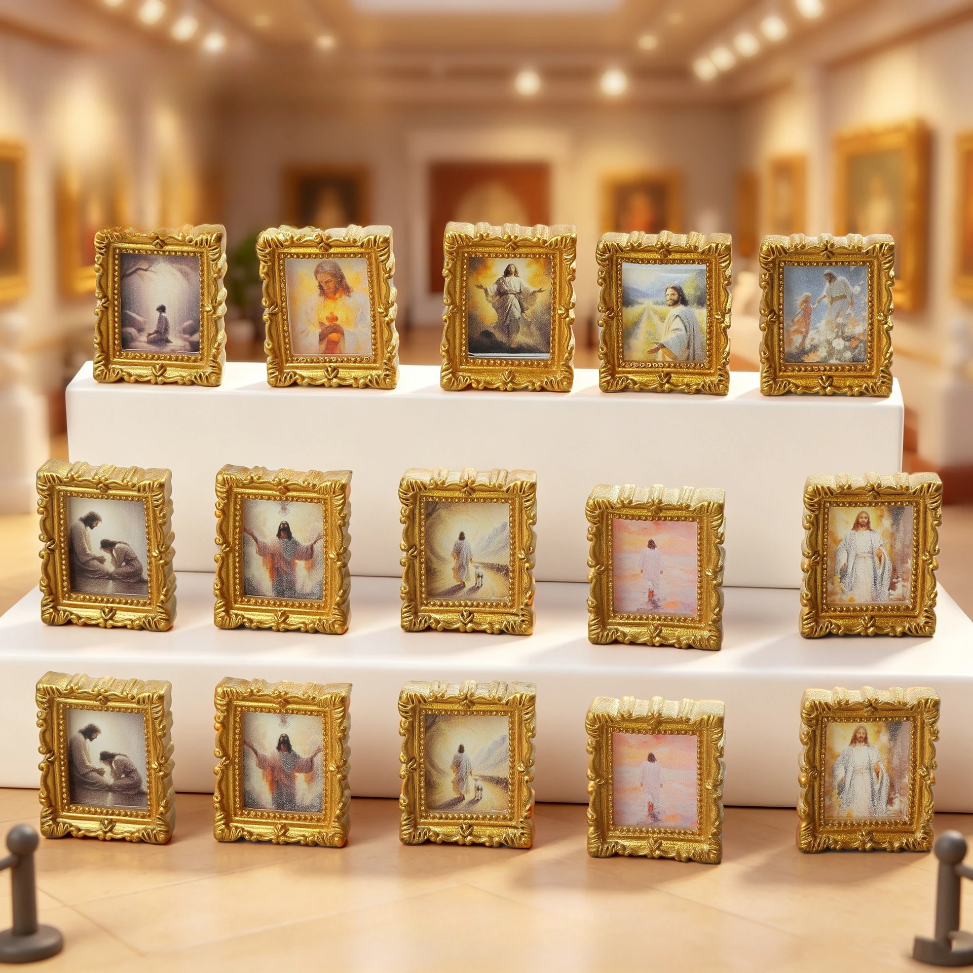 100pcs Wholesale Mini Resin Photo Frame Flat Back Cabochon DIY for Keychain Pendants Earrings Scrapbook Dollhouse Accessories