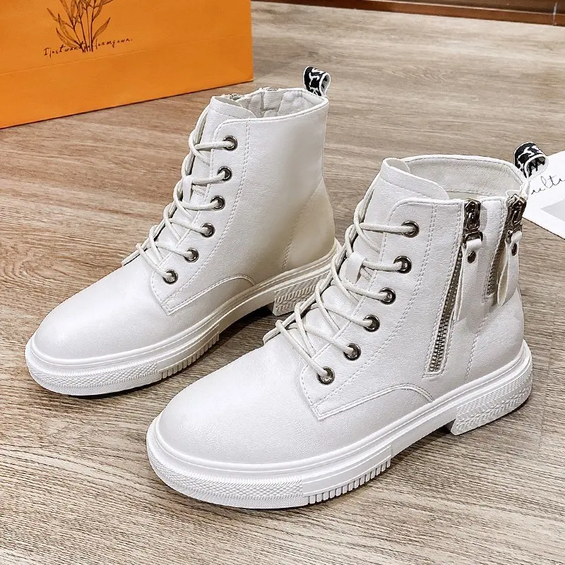 Summer Low Shaft Breathable Ankle Boots Women Soft Leather Closed Toe Boots Minimalist Outdoor Walking Casual Flat Short Boots
