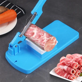 다기능 테이블 슬라이서 냉동 고기 절단기, 쇠고기 허브 양고기 롤 커터, 고기 슬라이서 야채 커터, 주방 도구
