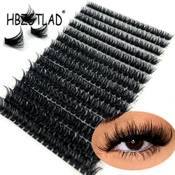 280 PCS Individual Lashes Cluster DIY Lash Clusters 30D 40D 60D 80D D Curl 9-16mm Cluster Lashes DIY Individual Eyelashes Lashes