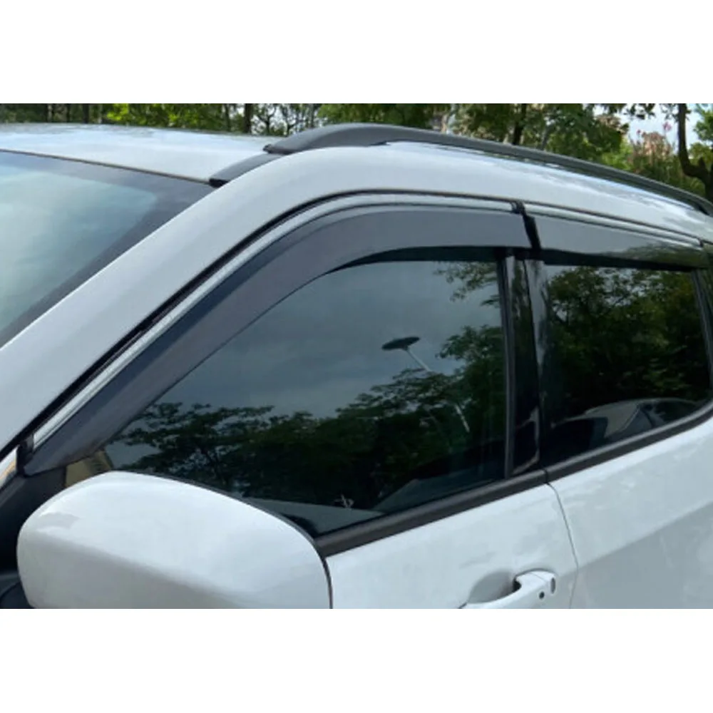 Car Styling Cover Plastic For Jeep Compass 2017 2018 2019 2020 Window Glass Wind Visor Rain/Sun Guard Vent Part 4pcs