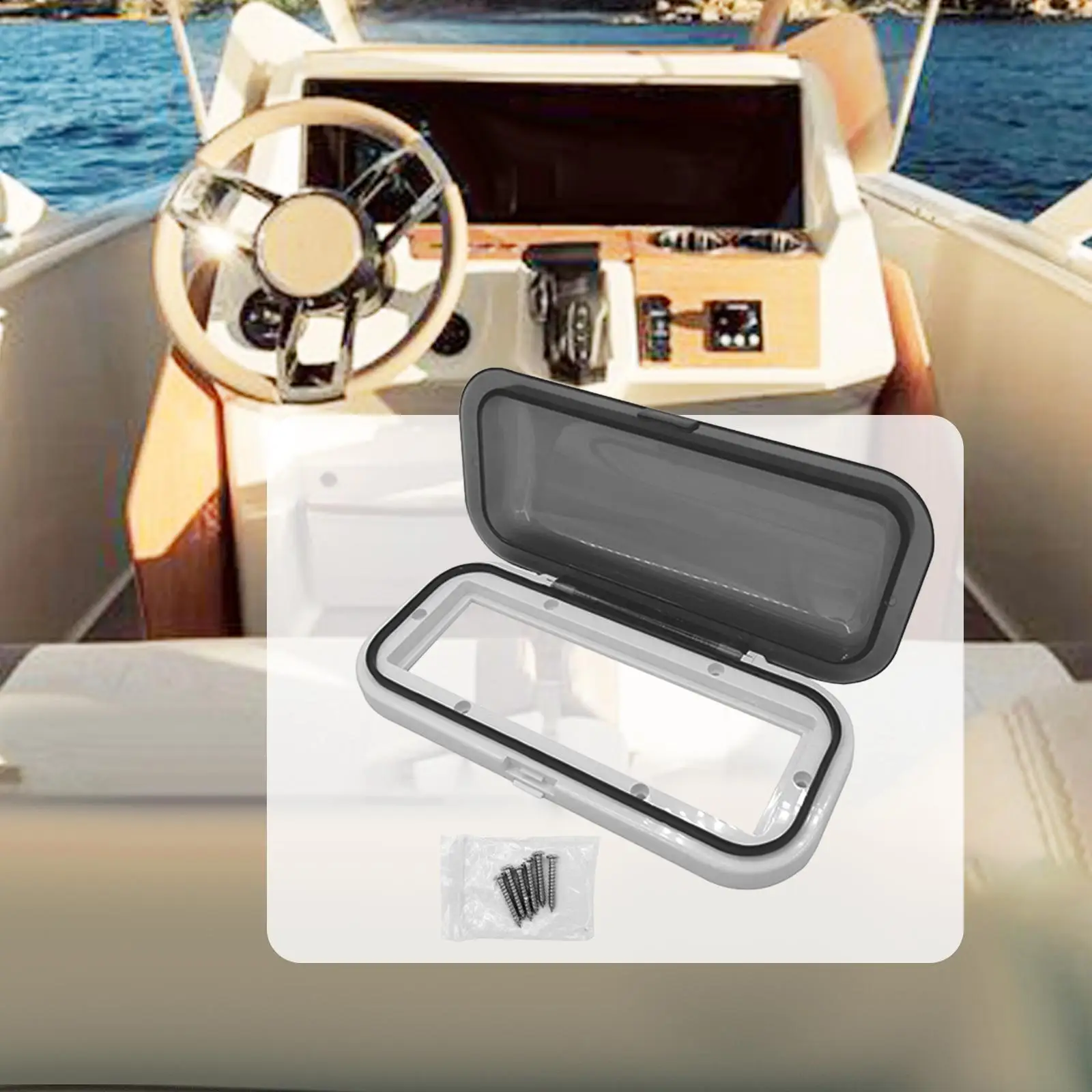 Water Resistant Marine Stereo Cover Protector Lightweight ABS Housing for Boat Yacht Splash Guard