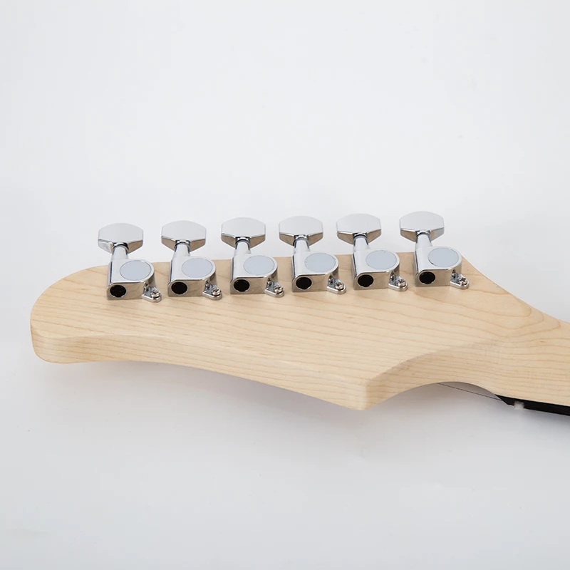 ZLG-جيتار كهربائي من 6 أوتار ، جسم الزيزفون ، رقبة القيقب ، لون Sunburst ، النيكو 5 ، البيك اب ، شحن سريع