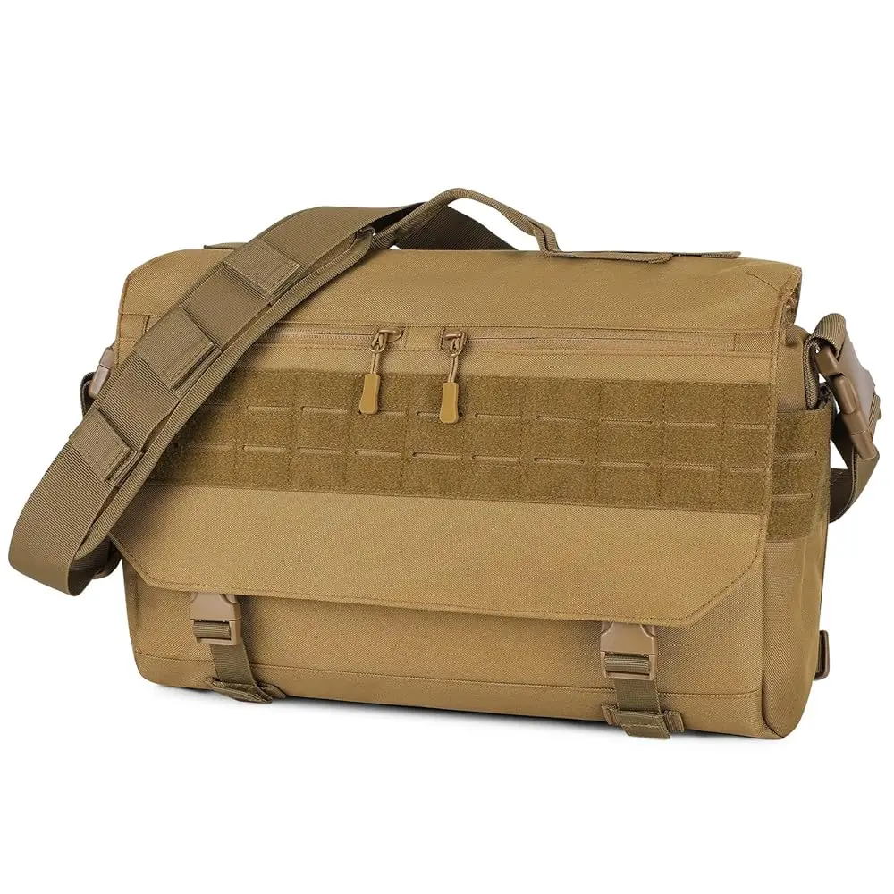 Messenger Bag Tactical Messenger Bag Men Canvas Shoulder Crossbody Military Laptop Bag for Work Outdoor Camping Hiking