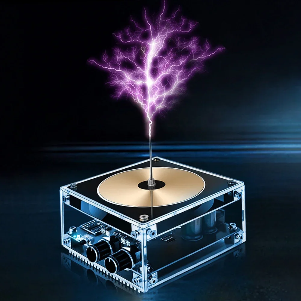 Bluetooth Muziek Tesla Coil Arc Transmissie Aanraakbare Kunstmatige Bliksem Educatie Experiment Speelgoed Plasma Luidspreker Draadloos