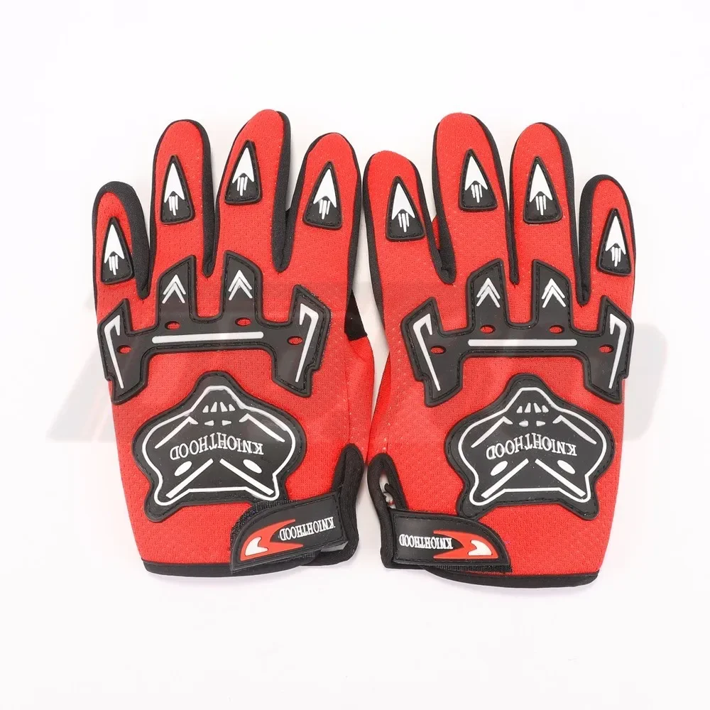 TDPRO-guantes calefactados de nailon para motocicleta, equipo deportivo para niños, color rojo, 100%, 1 par