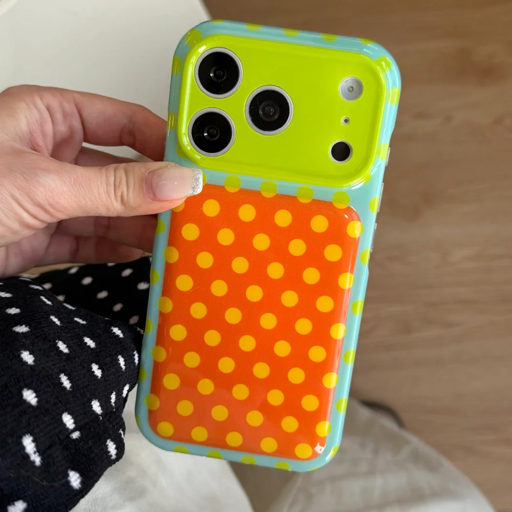 Phone Cases Korea - Korea Schattig Kleurrijk Polka Dot Patroon