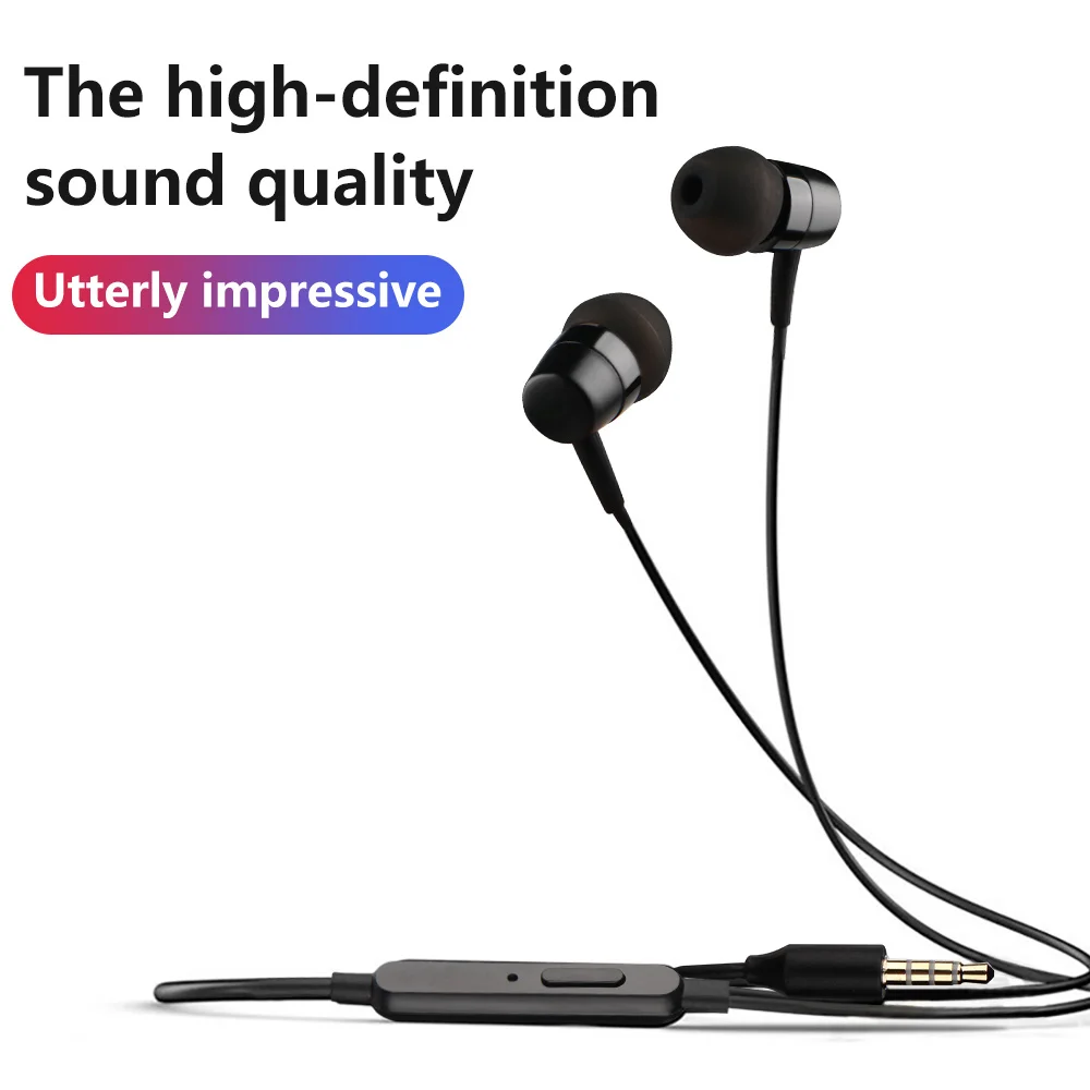 Original Headset kopfhörer MH750 Für Xiaomi Redmi Hinweis 7 Pro mi8 SE Vivo Y93 X21 X20 In-ohr Sport verdrahtete Fernbedienung Ohrhörer