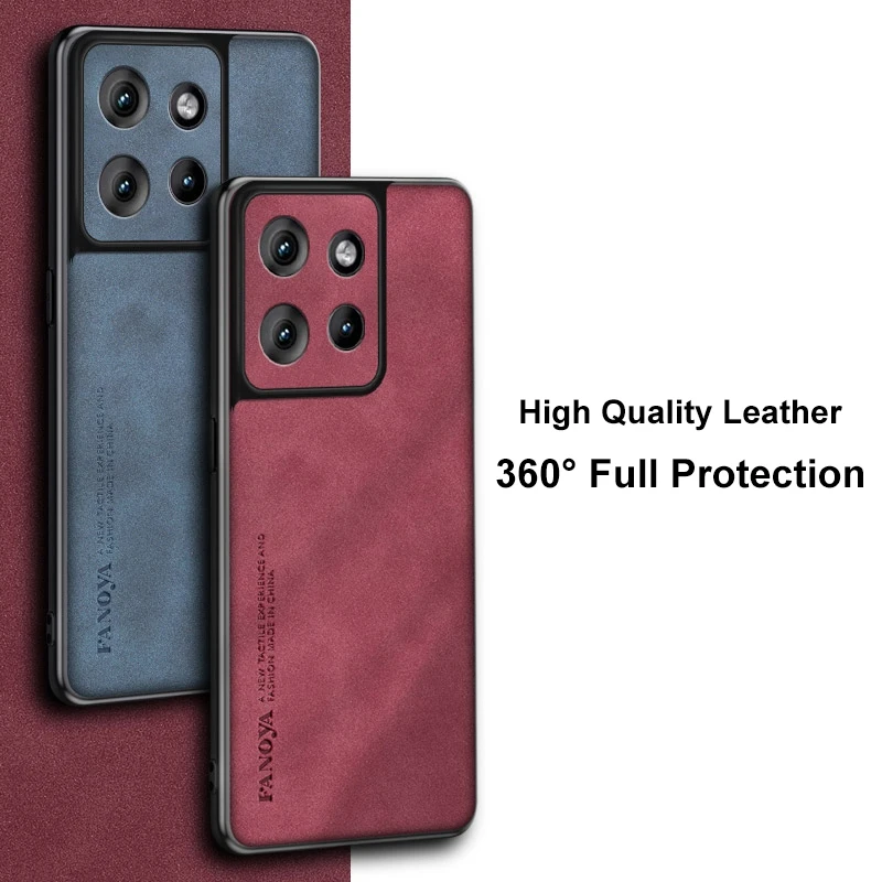 For Motorola Edge 50 Case Luxury PU Leather Phone Case For Motorola Moto Edge 50 Edge50 5G Back Cover Silicone Full Protection