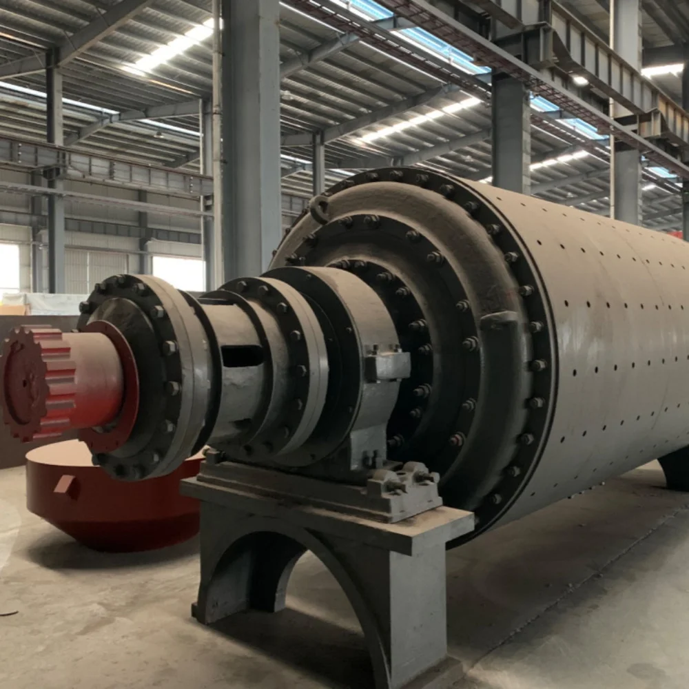 3-10 tph Gold Ore Ball Mill Mining Grinding Equipment With Wear Proof Rubber Liner Bearing Gear Drive Customized Feeding Hopper