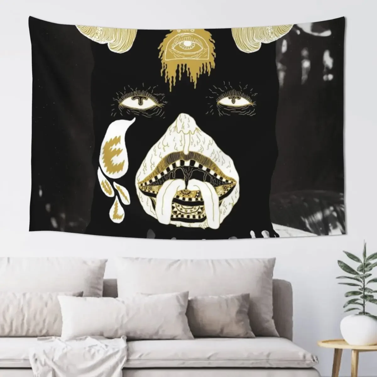 HP Lovecraft Dreamland Map Tapestry Room Design Home Decorators Carpet Wall Tapestry