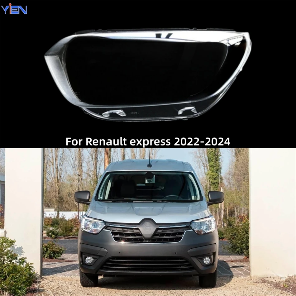 For Renault express 2022 2023 2024 Car Lights Shell Lampshade Caps Headlight Glass Car Front Headlight Lens Cover Lights Shell