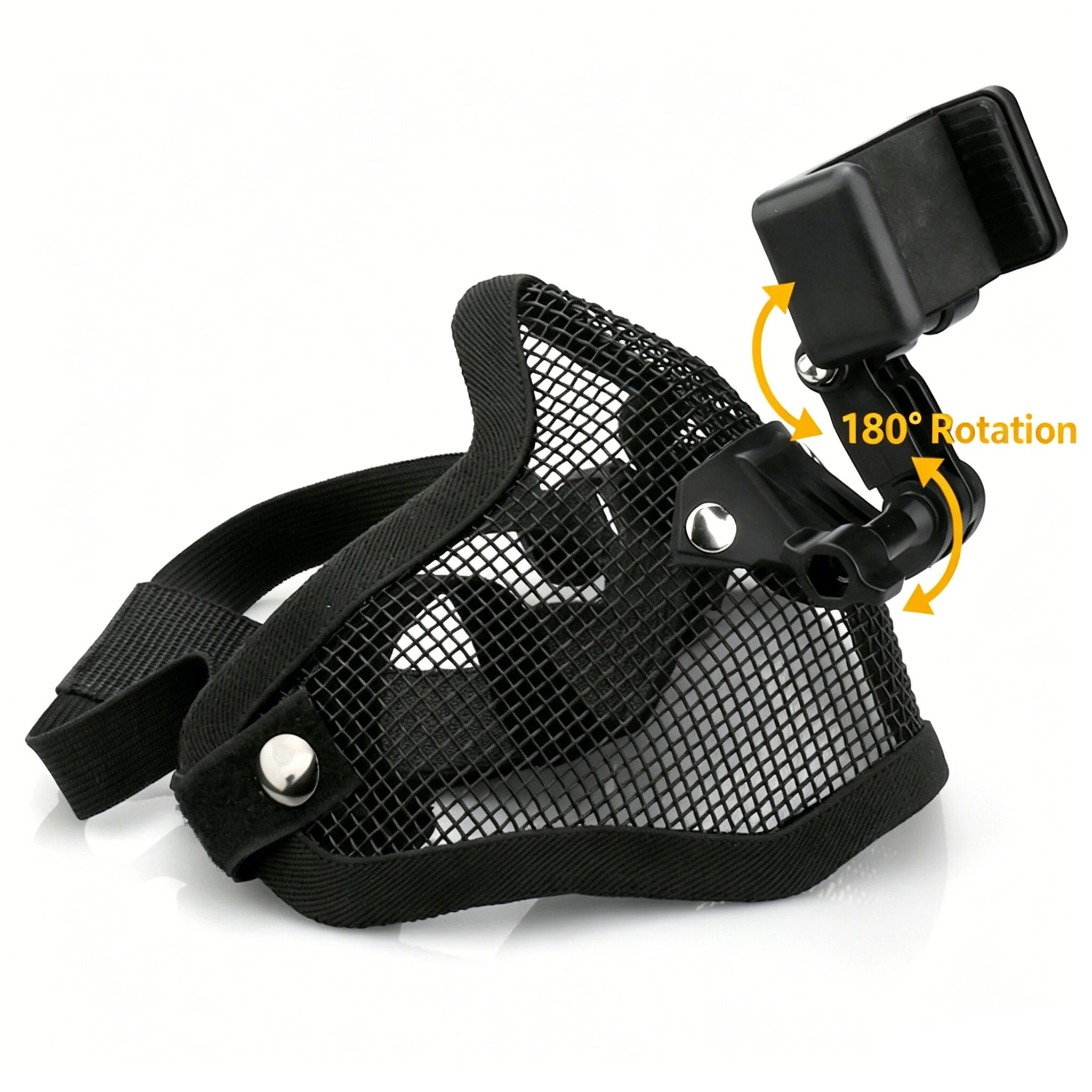 For Gopro Accessories Face Mask Bracket First-Person View POV Ride Shooting Motorcycle for DJI Osmo Insta360 Camera Cellphone