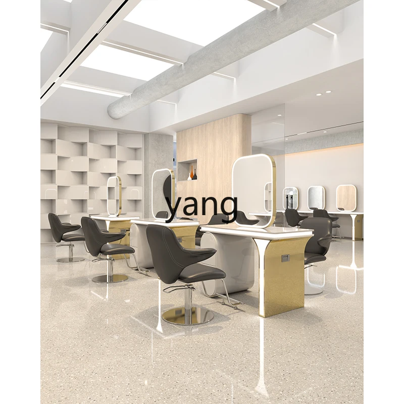 โต๊ะกระจกช่างทำผม LHH  แบบหินอ่อน  กระจกสำหรับร้านตัดผม  แบบด้านเดียวและสองด้านในตัว