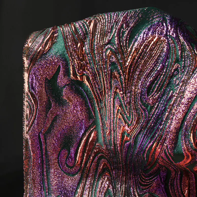 

Vintage Black Golden Bronzing Fabric For Diy Sewing Cardigan Coat Shirt Clothing Creative Texture Jacquard Designer Fabric