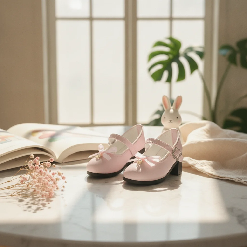 Classic Strap Doll Shoes Doll Shoes Handmade BJD Doll Shoes Footwear Miniature Refined for Collection Display