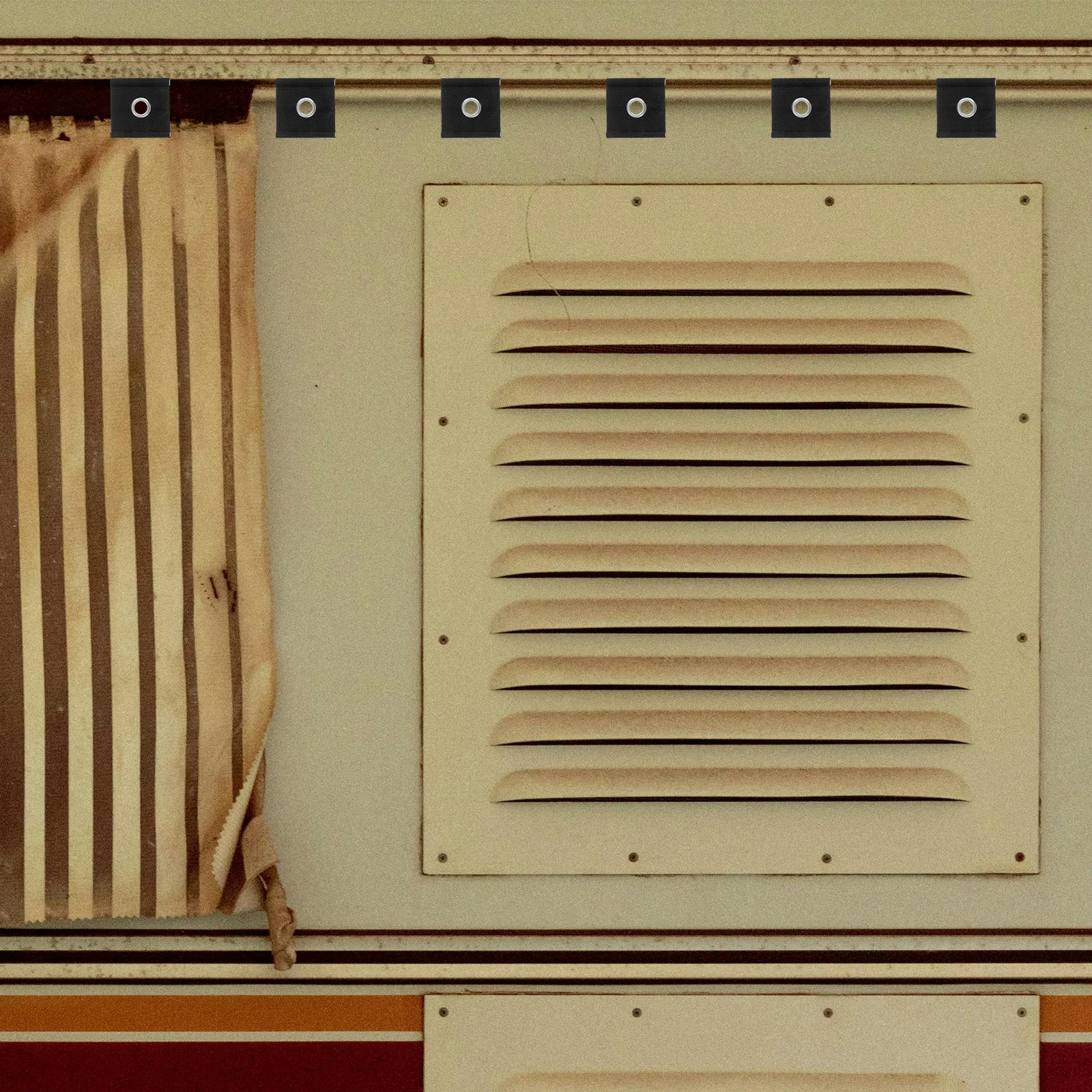 

6Pcs Rv Awning Piping Eyelets Secure Fastening Camping Accessories Strong Weatherproof Attachments for Tents Canopies Trailers