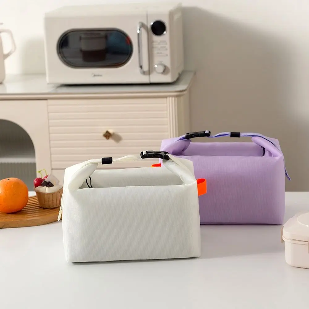 Saco de almoço isolado engrossado grande capacidade oxford pano saco de armazenamento de alimentos armazenamento térmico à prova dwaterproof água