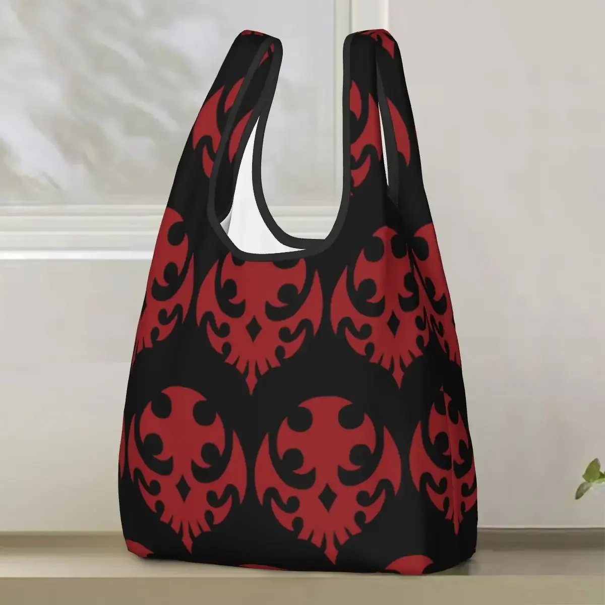 Neo The World Ends With You Reaper Shopping Bag Portable Tote Bags Foldable Shoulder Shopper Bag Grocery Handbag