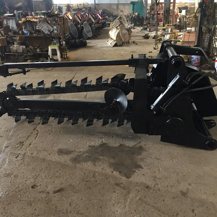 Chain Trencher Drainage Trenching Machine Pipeline Laying Ditcher Machine