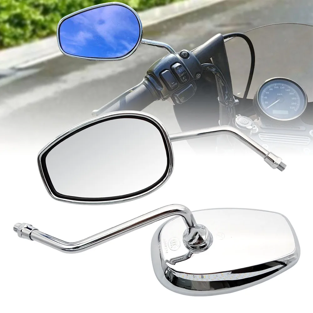 Universal 10mm Motorcycle Rearview Mirrors Scooter Chrome Side Mirror For Suzuki GN 125 For Yamaha Jog BWS BWS 100 125 Vino