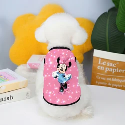 Dog Supplies Disney Mickey Minnie Elements Clothes for Large Dogs Puppy Summer Clothes Vests Chihuahua Pet Products Home Garden