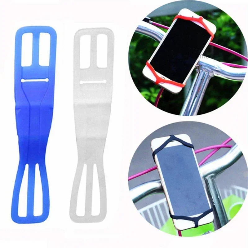 Universal Cycling Bicycle Bike Silicone Elastic Mobile Phone Holder Mount Interior Holder Universal Car Bracket Car Accessories