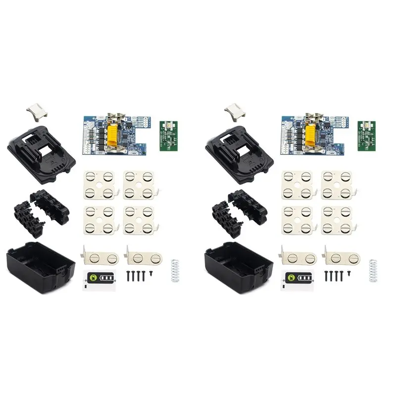 

【ДЕНЬ БЛАГОДАРЕНЬЯ】2X Коробка для хранения литиевых аккумуляторов для электроинструментов, защитная плата для 18-вольтовой литиевой батареи BL1830