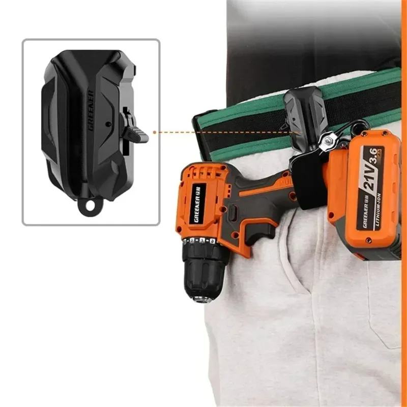 Heavy Duty Wearable Tool Belt Organiser Kit, Drill Pouch with Metal Hardware, Practical Professional Utility Work Accessories