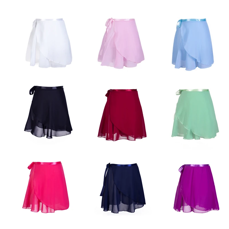 TOVEKIN quality chiffon ballet skirt Tutu for adults for dance gymnastics Skate tied skirt teacher training ballet skirts women